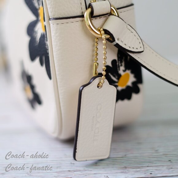 NWT Coach CZ598 Jamie Camera Bag Leather Crossbody With Floral Print - Picture 5 of 10